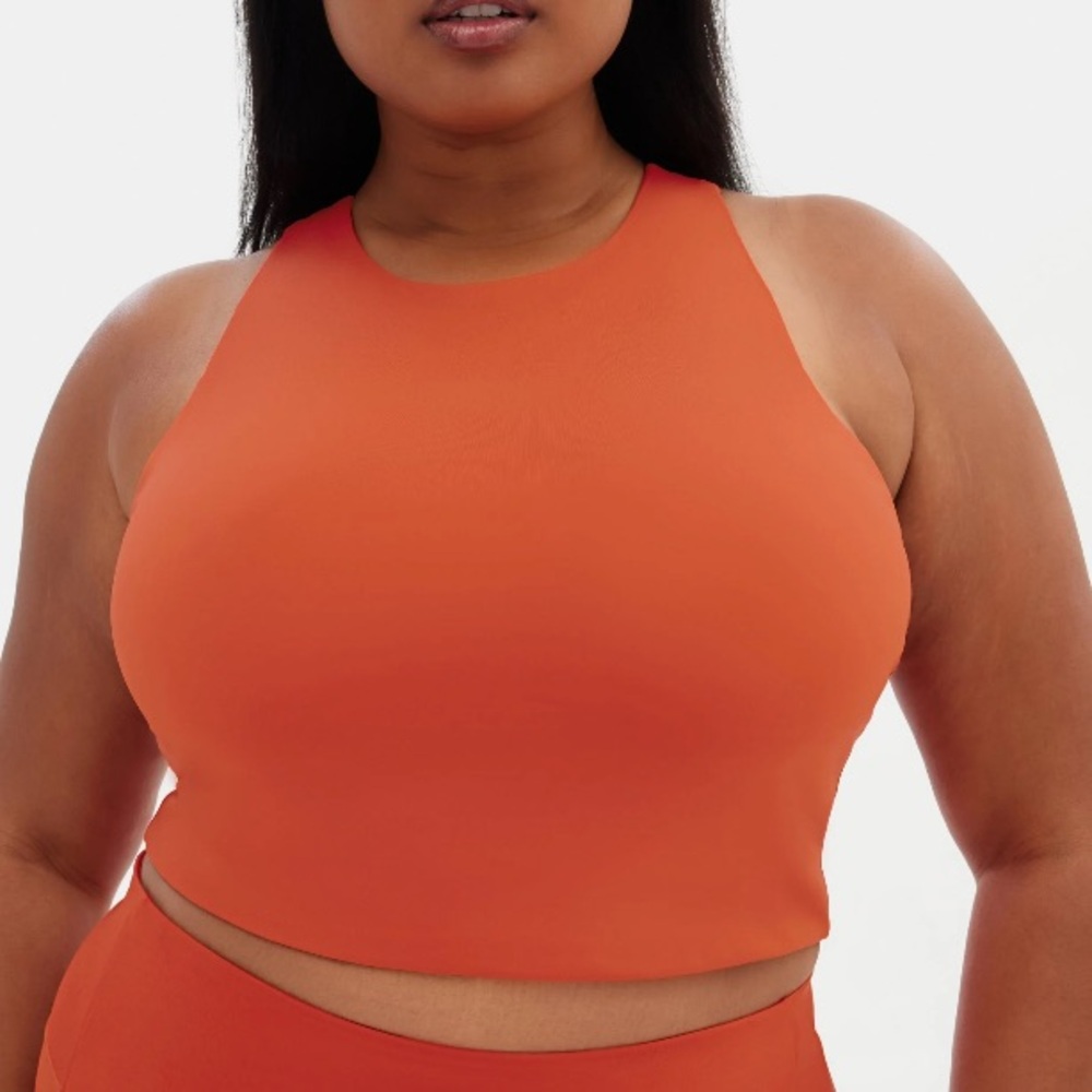 Girlfriend Collective Orange Sports Bra